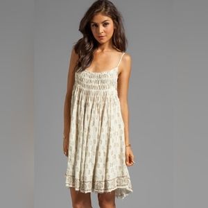 Free People Dress Palm Imperial Dress in Ivory Size XS